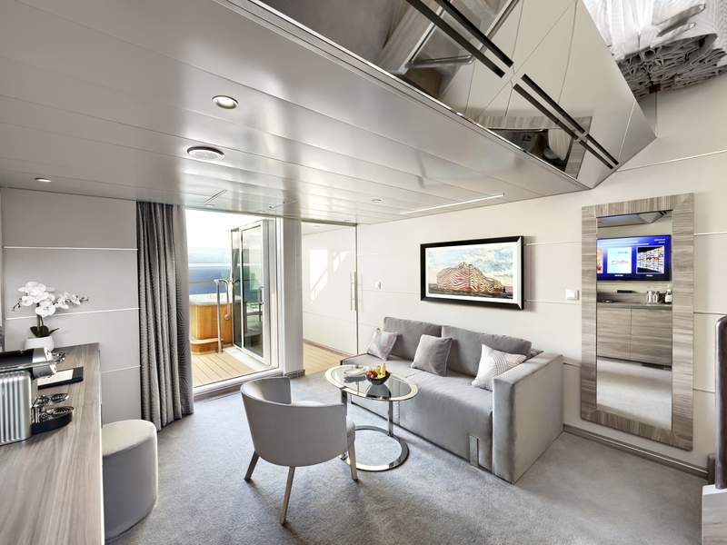 MSC Yacht Club Duplex Suite with Whirlpool Bath